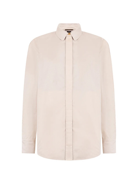  Moorer Buttoned Shirt Jacket - Neutrals 