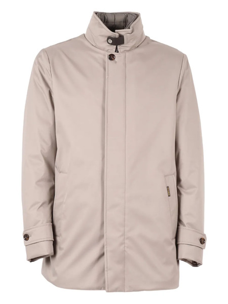  Moorer Buttoned Single-breasted Padded Jacket - Neutrals 