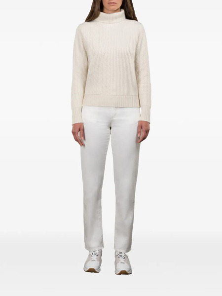  Moorer Cable-knit Turtleneck Sweater - Neutrals 