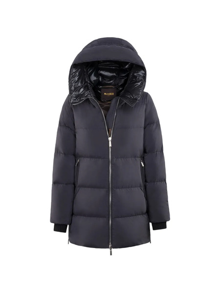  Moorer Carinzia Hooded Quilted Jacket - Black 