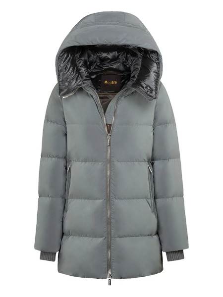 Moorer Carinzia-os Hooded Coat - Grey 