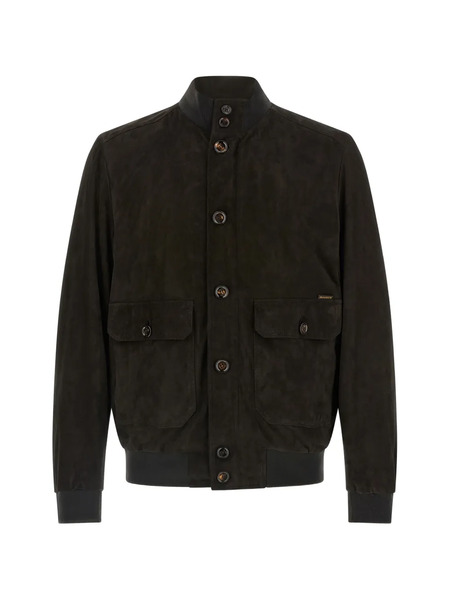  Moorer Carlos Lambskin Bomber Jacket - Brown 