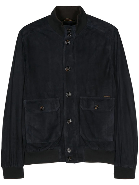  Moorer Carlos Suede Jacket - Blue 