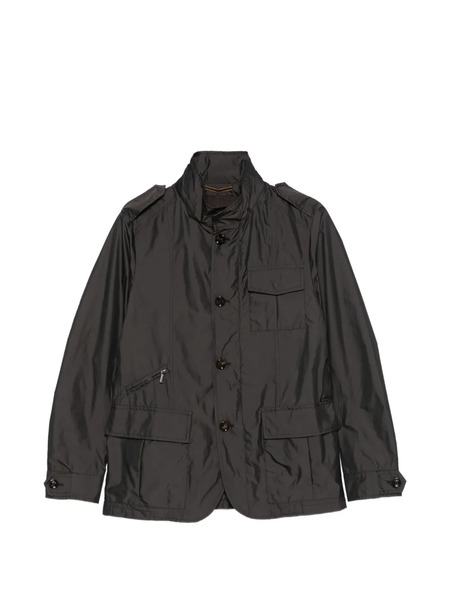  Moorer Chest-pocket Military Jacket - Grey 