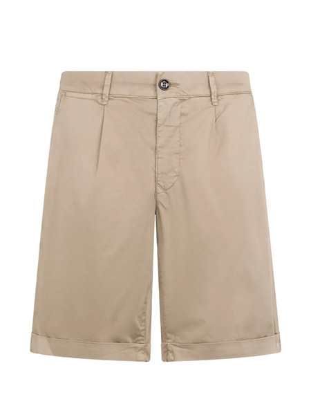  Moorer Cuffed Pleated Shorts - Neutrals 