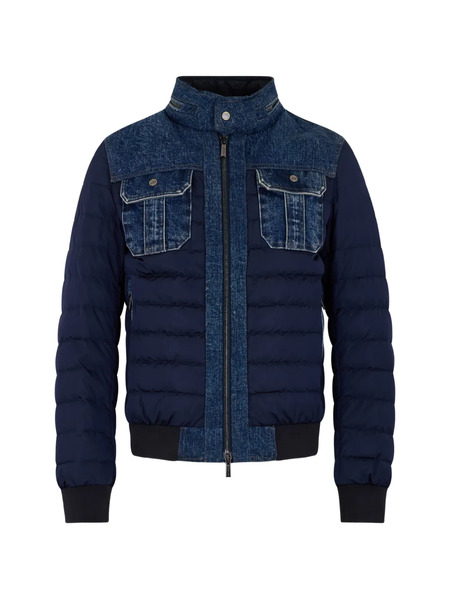  Moorer Denim Padded Jacket - Blue 