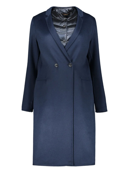  Moorer Double-breasted Coat - Blue 