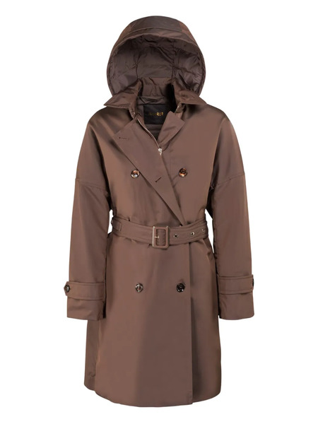  Moorer Double-breasted Trench Coat - Brown 