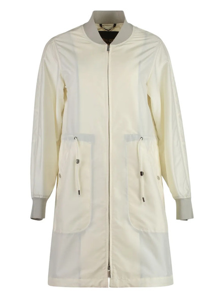  Moorer Drawstring Zip-fastening Coat - Neutrals 