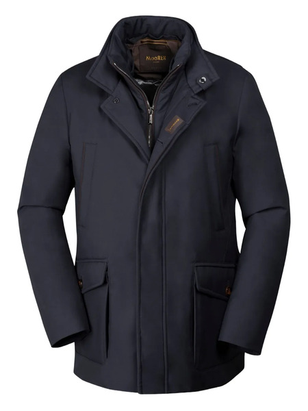  Moorer Drive-s-pum Zip Pocket Jacket - Blue 
