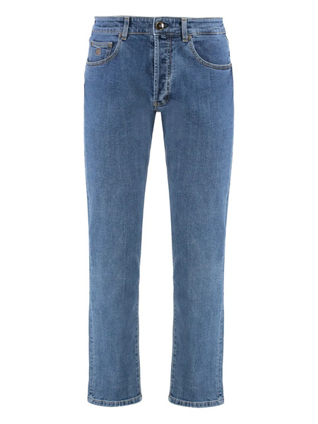  Moorer Five-pocket Denim Jeans - Blue 