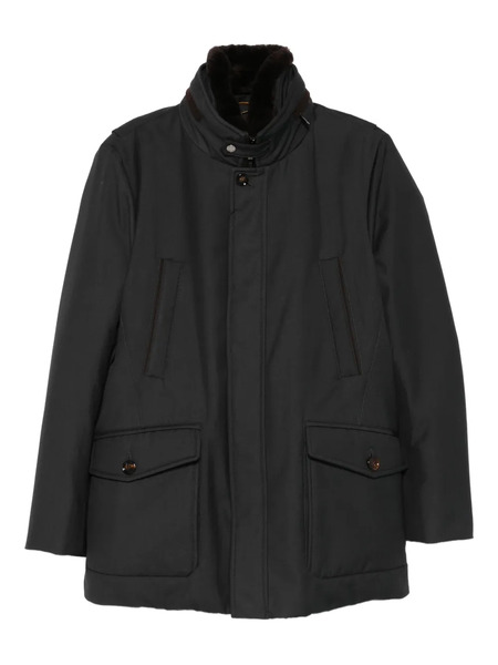  Moorer Fur Collar Pocket Jacket - Grey 