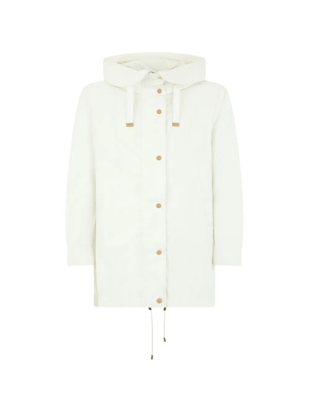  Moorer Hood Coat - White 