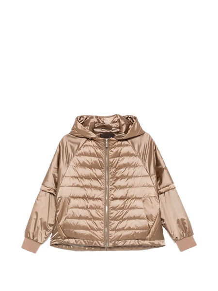  Moorer Hooded Padded Jacket - Neutrals 