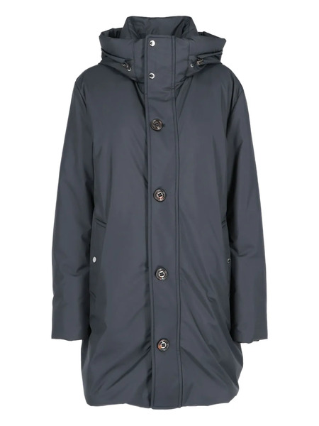  Moorer Iury Hooded Coat - Blue 