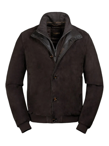  Moorer Janos Leather Jacket - Brown 