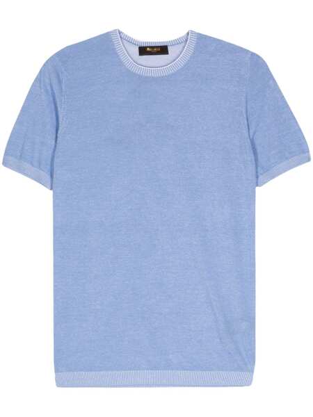  Moorer Jude-vcr Short-sleeve Jumper - Blue 
