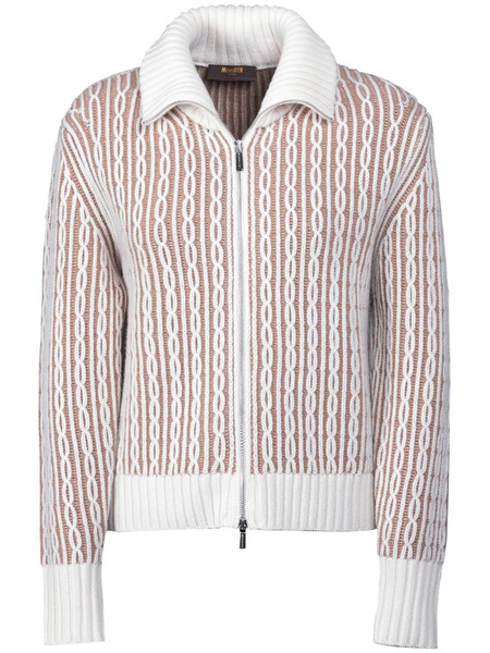  Moorer Malea Cardigan - White 