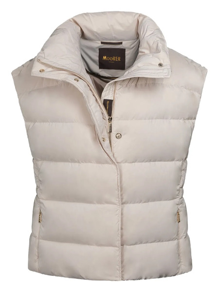  Moorer Mily-os Zip Quilted Vest - Neutrals 