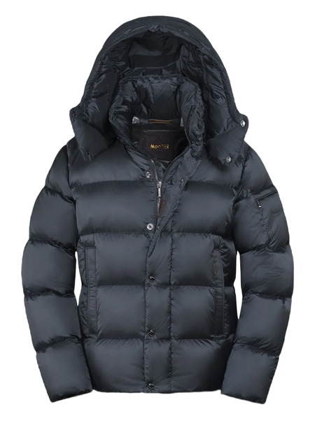  Moorer Nadir Hooded Puffer Jacket - Blue 