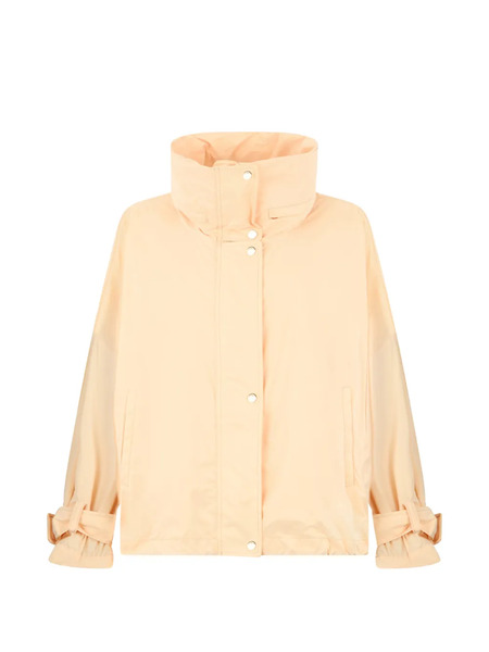  Moorer Oversized High-neck Jacket - Neutrals 