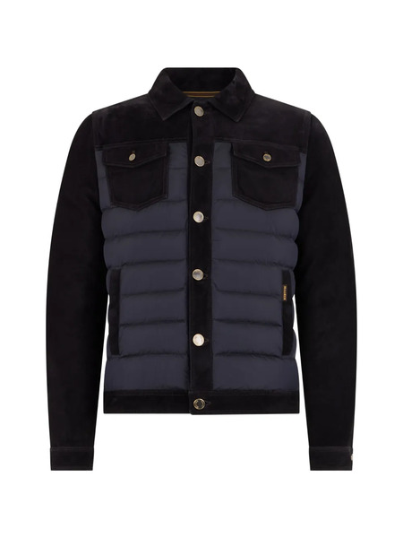  Moorer Padded Chest Pocket Jacket - Blue 
