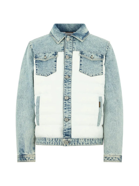  Moorer Padded Denim Jacket - Blue 