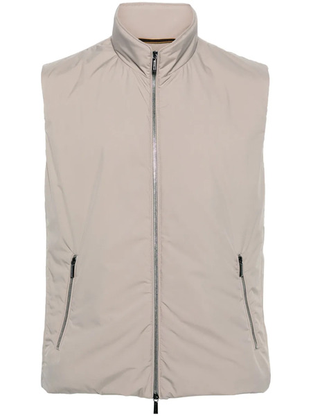  Moorer Padded Zip-up Gillet - Neutrals 