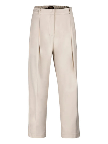  Moorer Pleated Cropped Trousers - Neutrals 