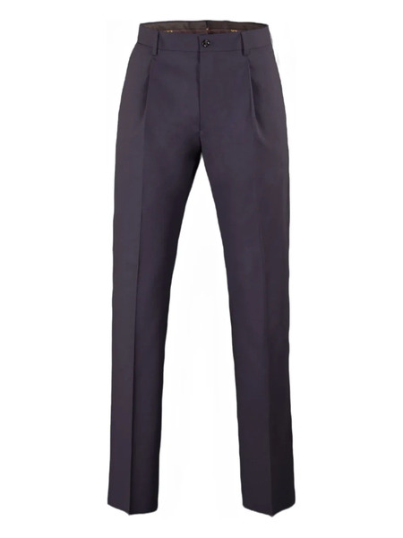  Moorer Pleated Tailored Trousers - Blue 