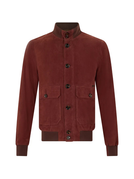 Moorer Pocket Bomber Jacket - Red 