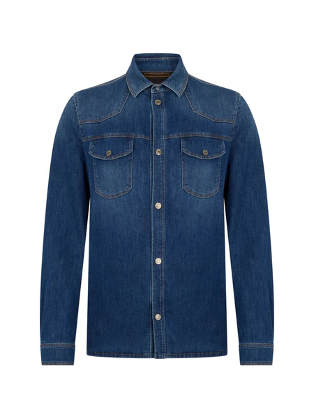  Moorer Pocket Jacket - Blue 