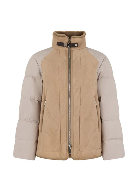  Moorer Quilted Collar Jacket - Neutrals 