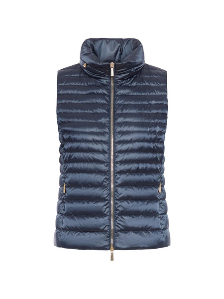  Moorer Quilted-design Gilet - Blue 