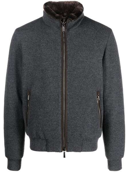  Moorer Quilted Wool-cashmere Jacket - Grey 