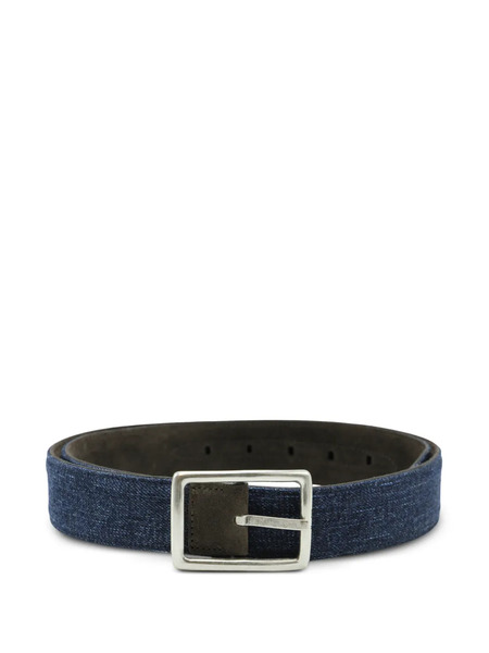  Moorer Rectangular-buckle Belt - Blue 