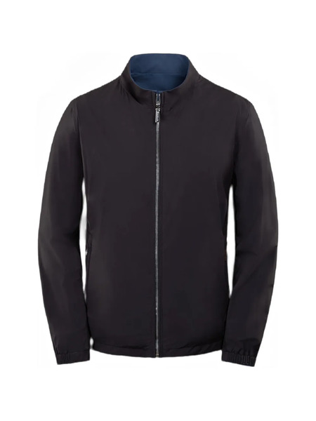  Moorer Reversible Zip Bomber - Blue 
