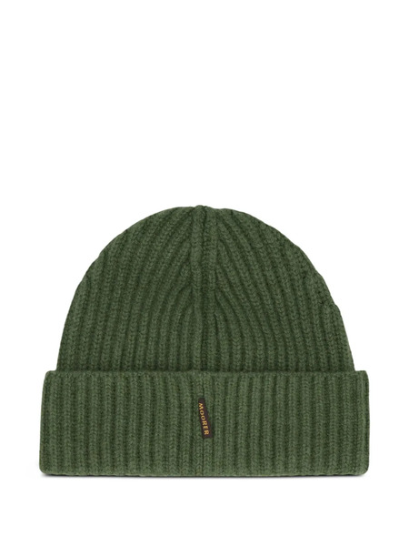  Moorer Ribbed Beanie - Green 