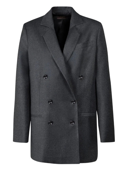  Moorer Saphira-lxw Double-breasted Blazer - Grey 