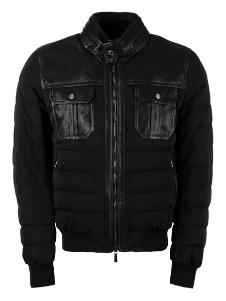  Moorer Trevor Bomber Jacket - Black 