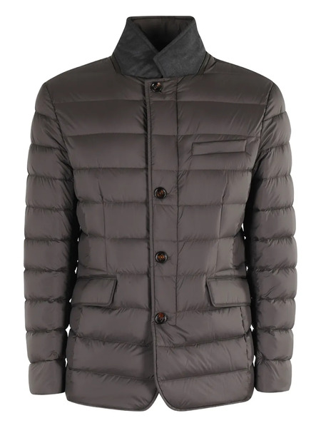  Moorer Zayn Quilted Button-fastening Jacket - Grey 