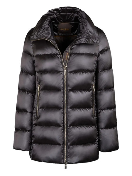  Moorer Zip-fastening Coat - Black 