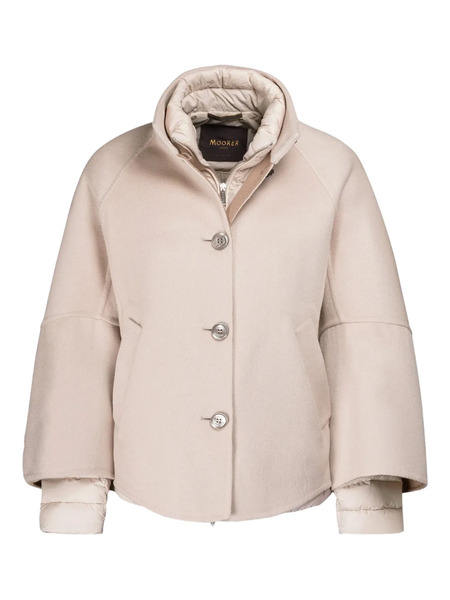  Moorer Zip-fastening Puffer Jacket - Neutrals 