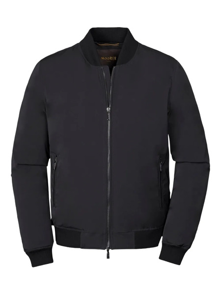  Moorer Zip-up Bomber Jacket - Black 
