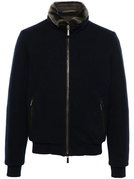  Moorer Zip-up Fleece Jacket - Blue 