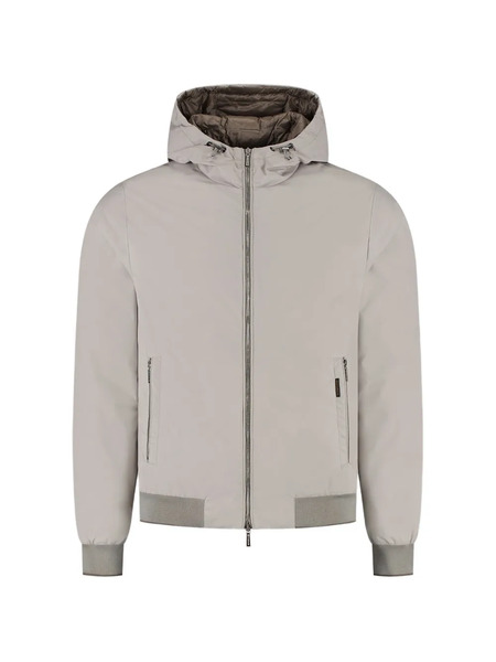  Moorer Zip-up Hooded Jacket - Grey 