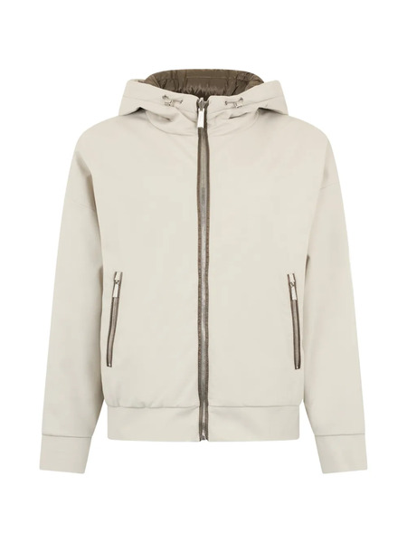  Moorer Zip-up Hooded Jacket - Neutrals 