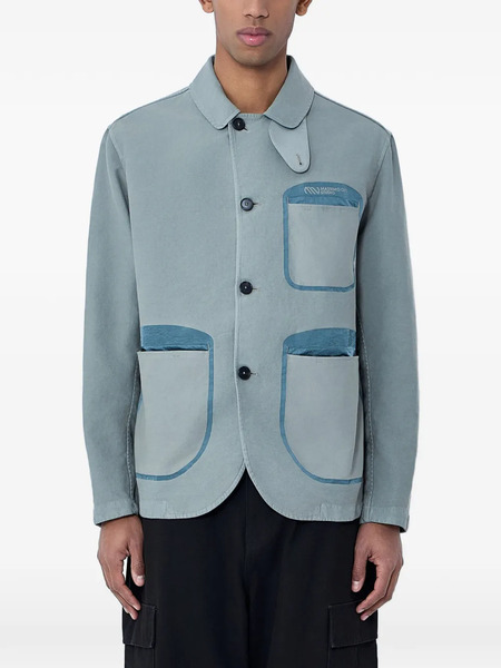  Moos Studio Contrast-pocket Jacket - Grey 