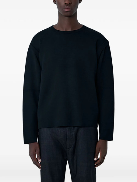  Moos Studio Crew-neck Long-sleeve Sweater - Black 