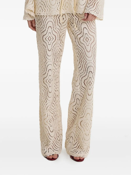  Moos Studio Drawstring Open-work Trousers Set - Neutrals 